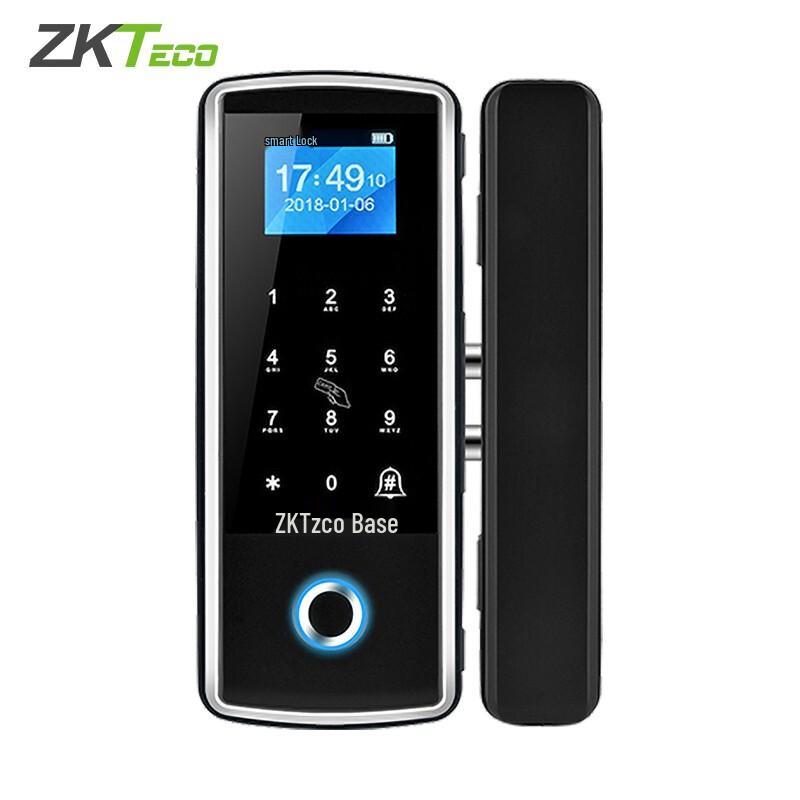 Умный замок ZKTECO GDL-PFC80 для стеклянной двери, отпечаток пальца, Bluetooth, штекер CN (адаптер в комплекте)