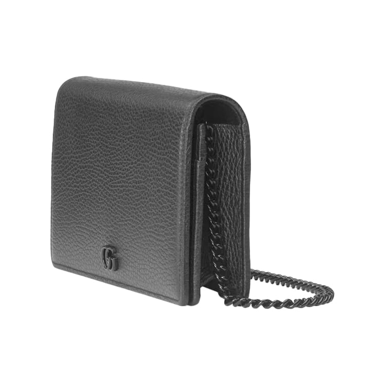 GUCCI GG Marmont Leather Shoulder Bag, Crossbody Bag Women's Black 497985-17WFN-1000