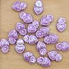 Glazed Ceramic Heart Beads with Vertical Holes for DIY Jewelry and Crafts