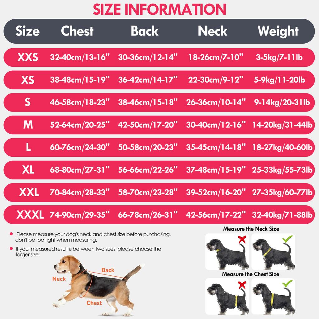 Dog Surgery Recovery Suit,E-Collar Alternatives Abdominal Wounds Protector,Dog Anti-Licking Onesie for Small Medium Large Dogs