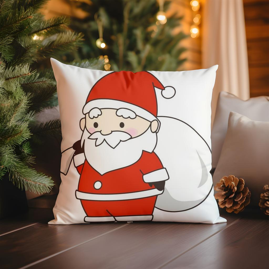 Home Decor Christmas Cheer: Festive Patterned Pillow Cover Pattern Cushion Cover Suitable for Sofa Bedroom Car Pillow Cover