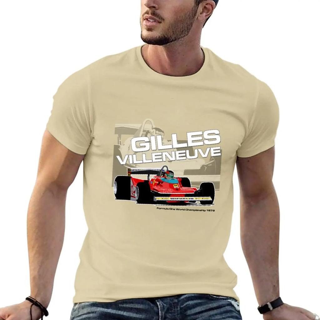 New Gilles Villeneuve - F1 1979 T-Shirt Tees Oversized T Shirt Oversized T Shirts T Shirts for Men Pack