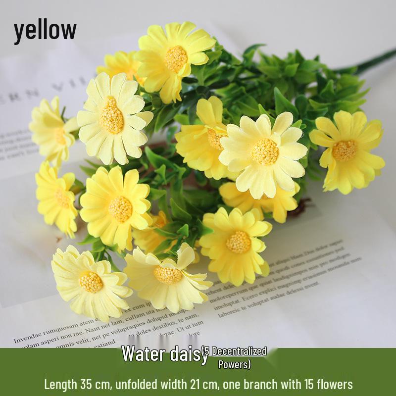 Mini Sunflower Artificial Flower Arrangement for Living Room or Dining Table Decoration
