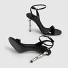 Fashion 2025 New Fashion Patent Leather Ankle Strap Women Gladiator Sandals Elegant Stiletto High Heels Summer Concise Office Lady Shoes