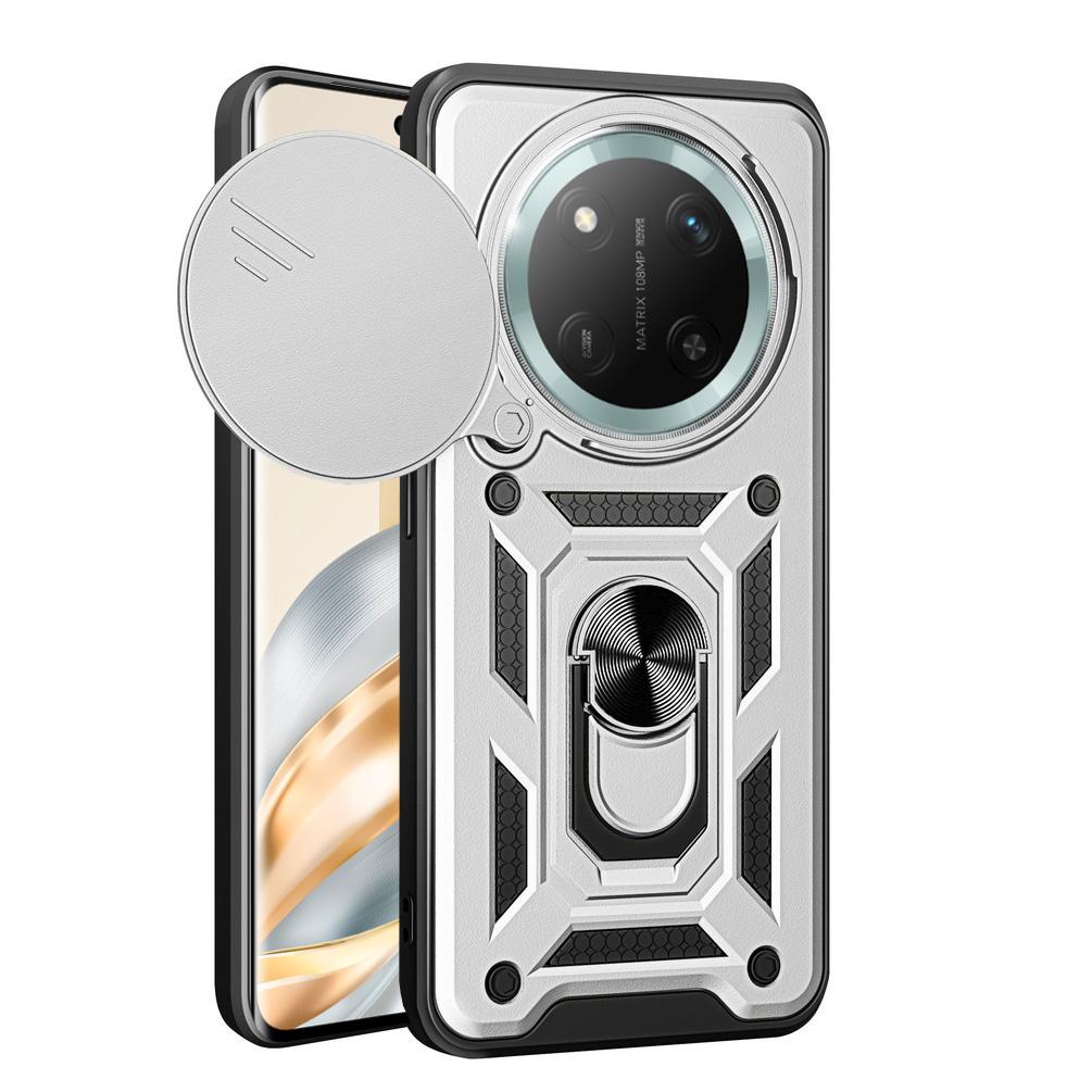 

Защитный чехол для камеры Honor X9C X9c Smart X9B X9A X9 X60 Pro Honor Magic 7 Lite 6 Pro 5 Lite Armor Hybrid Ring Back Cover Honor X9c серебряный