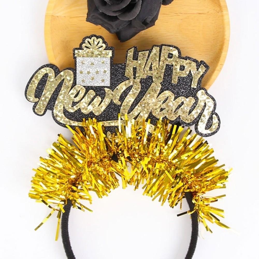 Party Decoration Christmas New Year Headpiece Star/Crown Glitter Hair Hoop  New Year Dress Up
