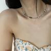 Handmade Tiger Eye & Imitation Pearl Clavicle Chain Necklace - Women's Fashionable & Versatile Accessory