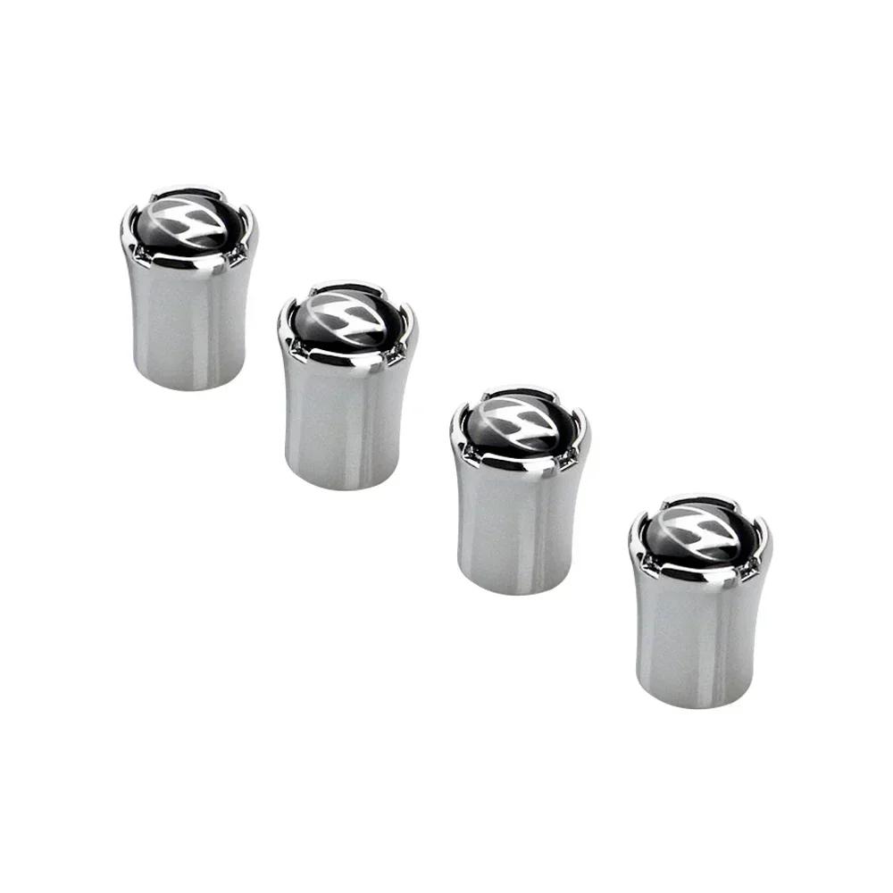 4pcs For Hyundai Azera Santa IX35 I20 I40 Accent Tucson Elantra Sonata Genesis Car Wheel Tire Air Valve Caps Cover Accessories AD1