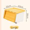 Stackable Flip Cover Storage Box Multi-Size Children's Playroom Organizer  Children's Playroom