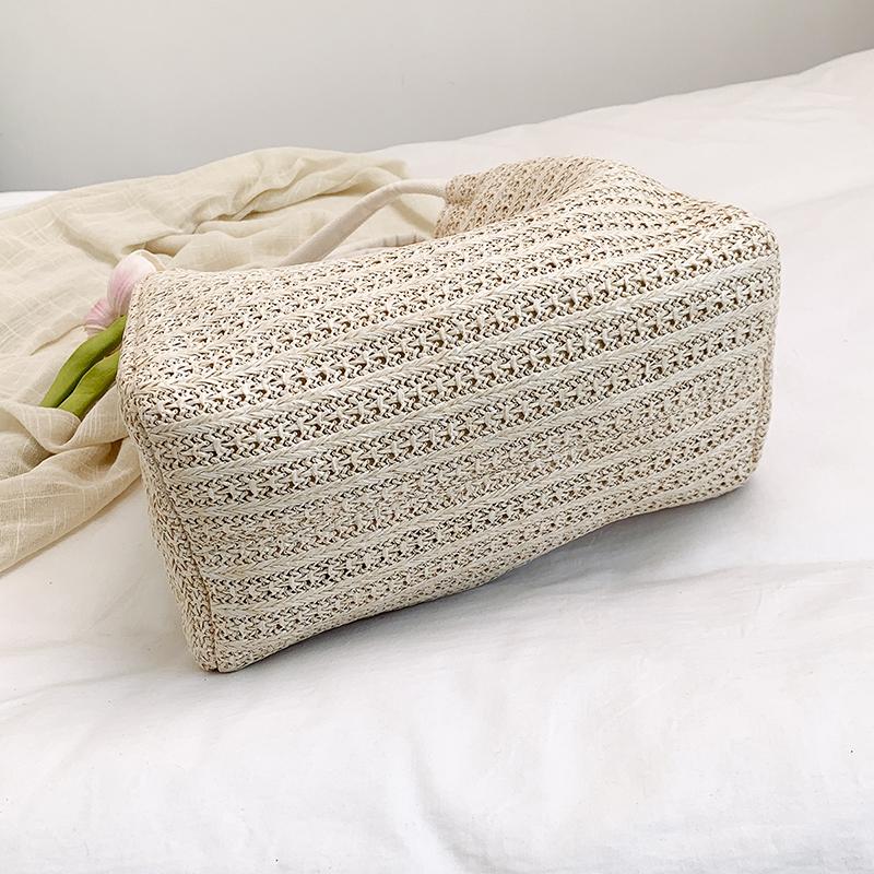 Strohtasche Schultertasche Damen Tragetasche