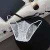 Bowknot Underwear for Women Hollow Lace Underpants Breathable Mesh Flower Lace Panties  Hotel