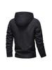 Men's Windproof European-Size Hooded Workwear Jacket - Trendy, Simple, Casual Outdoor Sportswear