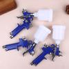 Professionelle HVLP-Spritzpistolen 0,8/1,0 mm Düse Mini 125 ccm Becher Spritzpistole Schwerkraft Airbrush Pneumatische Pistole zum Lackieren von Autos Aerograph