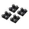 4Pcs 3D Printer Gantry Plate Board Fit for 2020V Series Extrusions Aluminum Alloy 3D Printer Extruder Back Support Plate Black