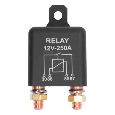 Car Starter Relay 4 Pin Normally Open Stainless Steel Brass Coil High Starting Power Car Start Relay Switch 250A 12V