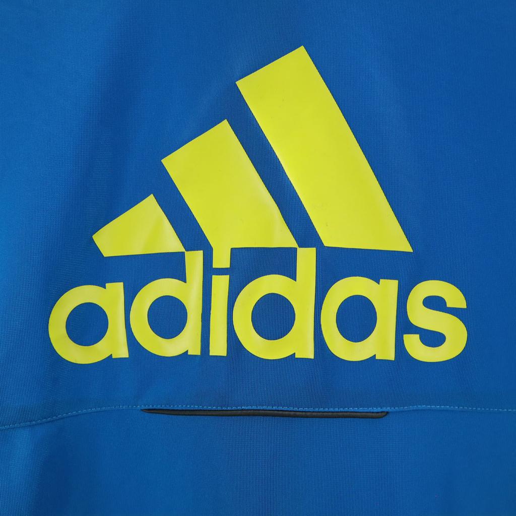 adidas Track jacket L Blue Jersey Men's Used