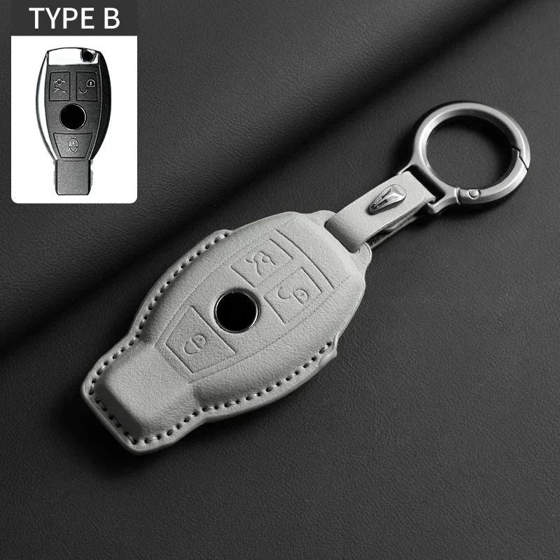 Car Key Case Cover for Mercedes Benz  A B C D E S Class W204 W212 W176 GLC CLA GLA AMG GLS GLE GLK CLS S350 S500 Car Key Shell