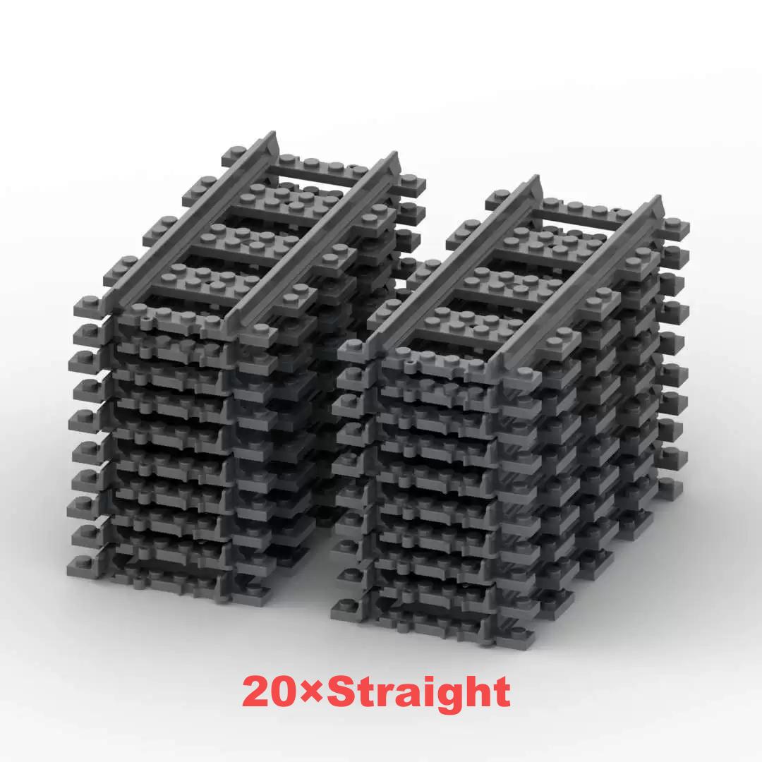 

Городские Креативные Железнодорожные Пути Поезда Железная Дорога Раздвоенный Рельс Прямые Изогнутые Пути Наборы Строительные Блоки Кирпичики Аксессуары Детали Игрушки для Детей Детские Мальчик No Box