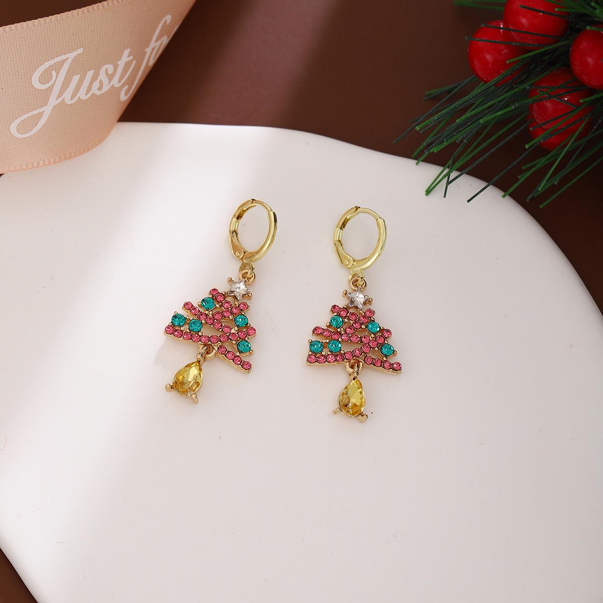 

High-End Christmas Tree Diamond-Stars Sparkling Ear Cuffs