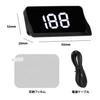 HUDSA7 Speed Measurement Head Up Display, Equipped with GPS, Digital Speedometer, Easy Installation, Realistic