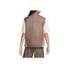 Nike Solid Print Stand Collar Zip Vest Men Vests Brown DQ5778-004