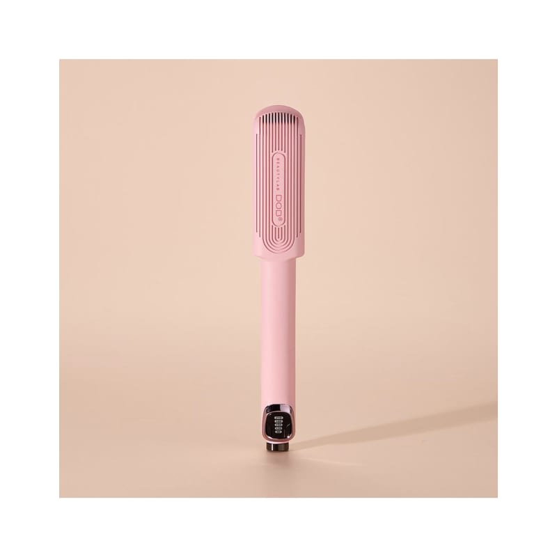 2W Lovely Pink Wide Plate Curling Iron Free Volt Curly Hair Goddess Hair Professional Magic Iron