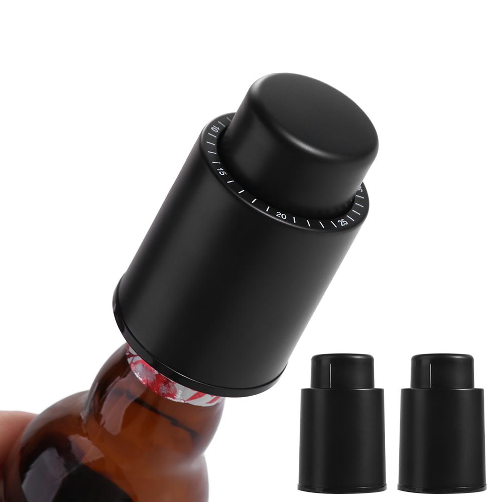 1/2Pcs Push Style Vacuum Wine Stoppers Sealed Storage Wine Corks Gifts Wine Preserver  Bar Tools