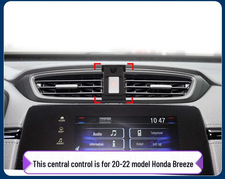Honda Breeze Phone Holder: Air Vent Clip Mount for Navigation and Interior Accessories