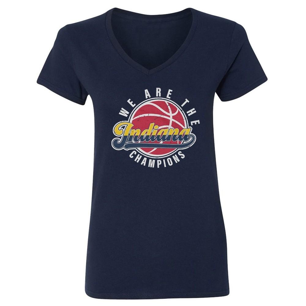 2025 Basketball Champions - Indiana Victory Design Ladies  V-Neck Tshirt Unisex T-Shirt M
