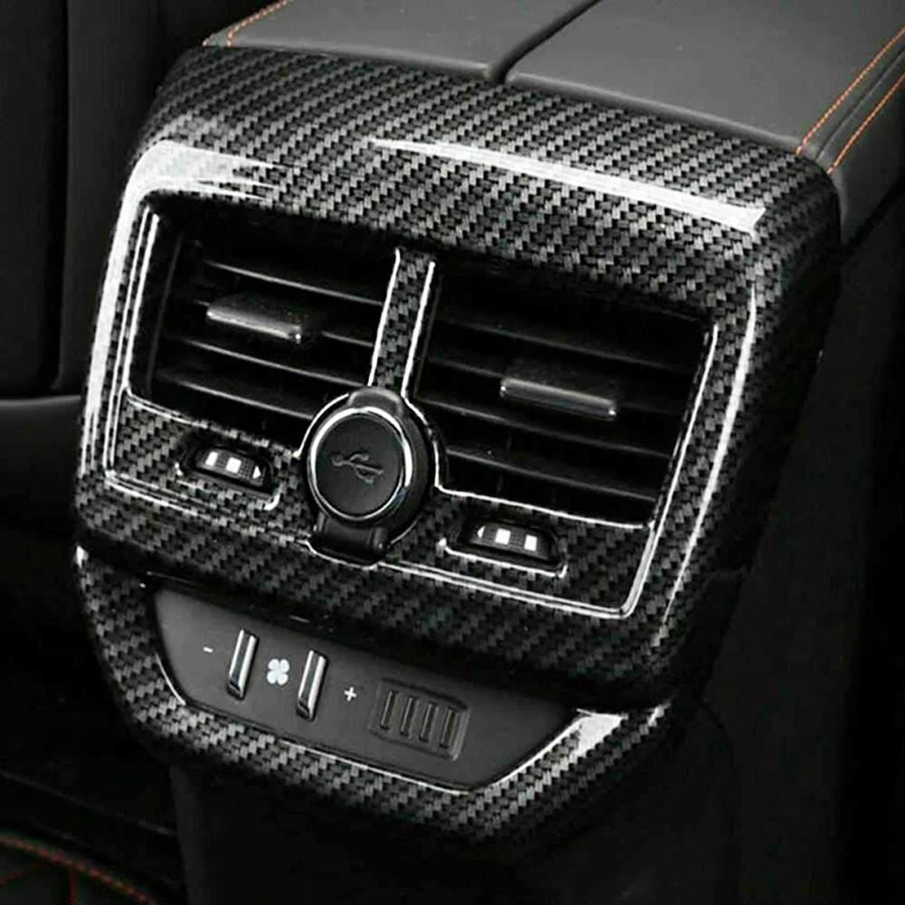 Autozubehör Armlehnenbox Hinten Klimaanlage AC Vent Outlet Molding CoveritTrim Für Peugeot 3008 GT 3008GT 5008 2017 2018