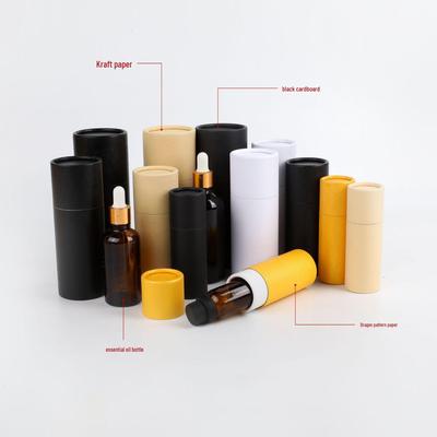 Kraft Paper Tube for Essential Oil Dropper Bottle - Round, Thickened Storage & Gift Box