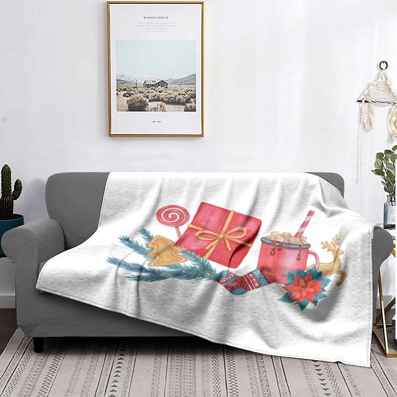 

Домашнее украшение плюшевые пледы Диван одеяло Покрывало кровать пушистые мягкие одеяла декор Плед Современный Хэллоуин Счастливого Рождества зима 30x40inch