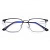 Metal Sun Photochromic Gray Square Shape Eyeglasses Full Frame Multifocal Progressive Prescription Lens Spectacles