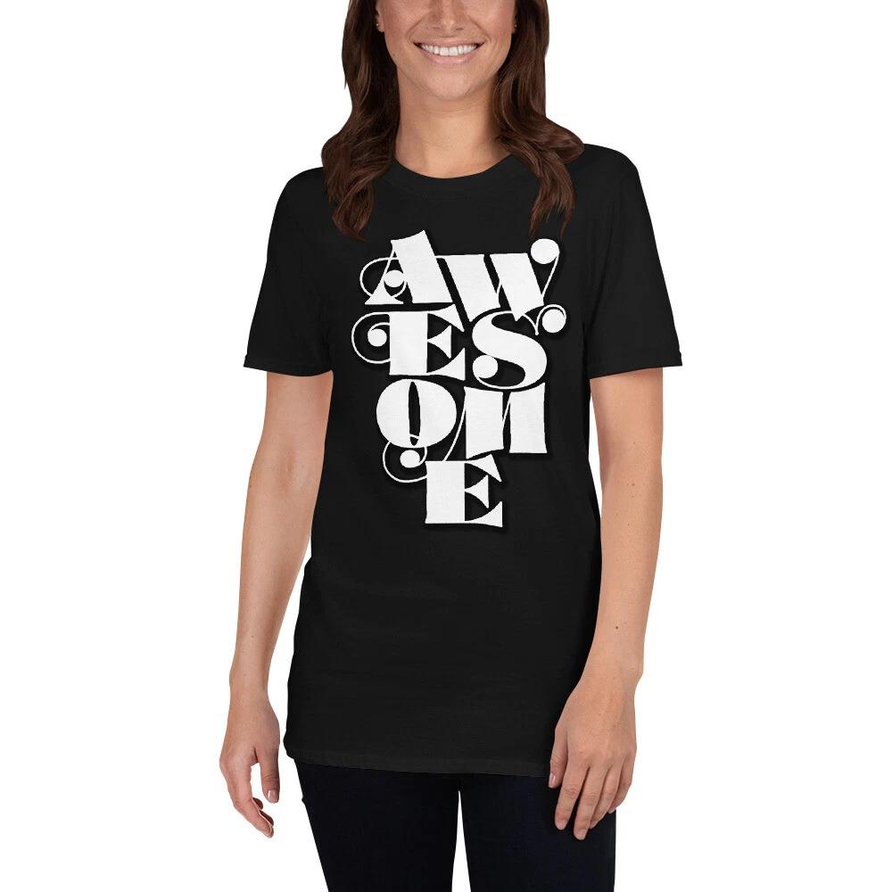 AWESOME COOL GREAT GRAPHIC Short-Sleeve Unisex T-Shirt M