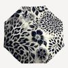1pc Black and White Floral Pattern Umbrella with Plastic Handle,Suitable for All Seasons Umbrellaptys26006