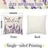 Spring Home Sweet Home Throw Pillow Covers 18 X 18 Inch Bless This Home Purple Lavender Floral Butterfly Mason Jar Pillow Case Farmhouse Seasonal