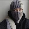 Y2K Style Crochet Halloween Party Cow Horn Parent-Child Ski Mask Hat