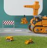 4-in-1 Deformable Engineering Vehicle Set with Small Cars, Crane, Excavator, and Pull-back Toy for Boys