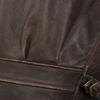 1930 Vintage Yellow Brown Genuine Cow Men Leather Jacket Men's Coat Biker Jacket Slim Fit Spring Autumn
