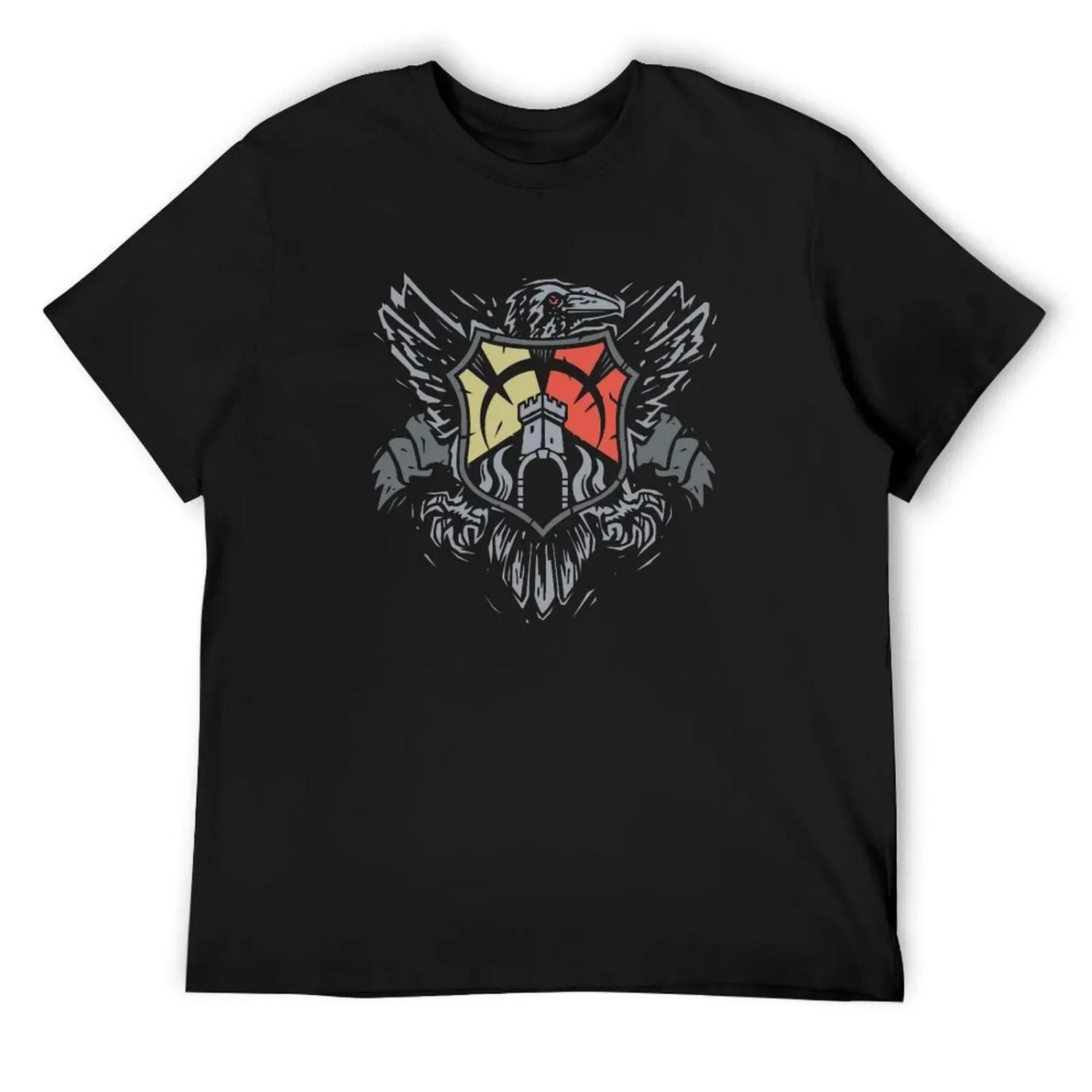 

The Eagle and The Menara T-Shirt Clothing plus size tops cute tops heavy weight t shirts for men S чёрный
