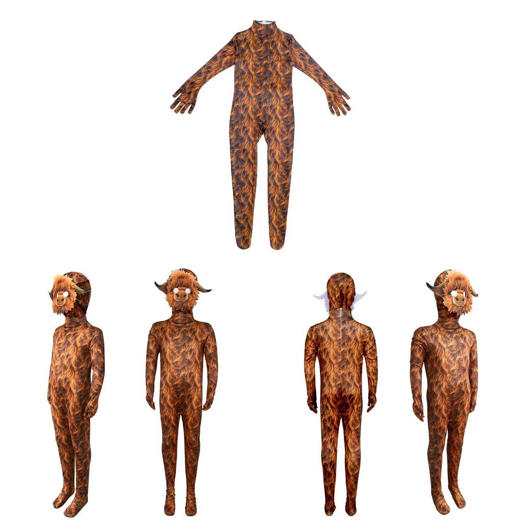 Zealand Scottish New Cow Cosplay  Bodysuit Stage Performance Halloween Outfit