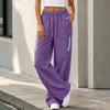 Women's Casual Loose Fit Cargo Pants with Pockets Wide Leg Trousers for Everyday Wear