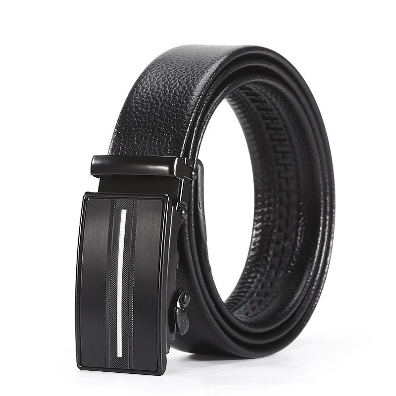 Belt Men'S Business Belt Casual Easy To Wear Simple Automatic Buckle Belt Stall