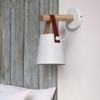 Belt Kinkiet 13cm, Modern Solid Wood Kinkiet 220 Powder, Creative Bedroom Night Light, White