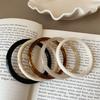 Round White Minimalist Bracelet Vintage Y2k Classic Color Elegant Jewelry Charm Women Fashion Holiday Aesthetics Decoration