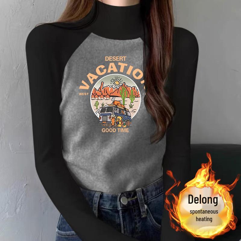 

Женская бархатная футболка реглан с цветными блоками, приталенная, с длинным рукавом и воротником-стойкой S (Recommended up to 90 lbs)