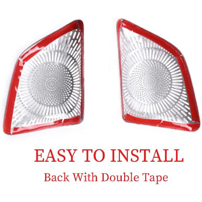 Car Front Speaker Tweeter Cover Trim Sticker Compatible with Mercedes Benz GLE GLS Class W167 V167 X167 2020-2024