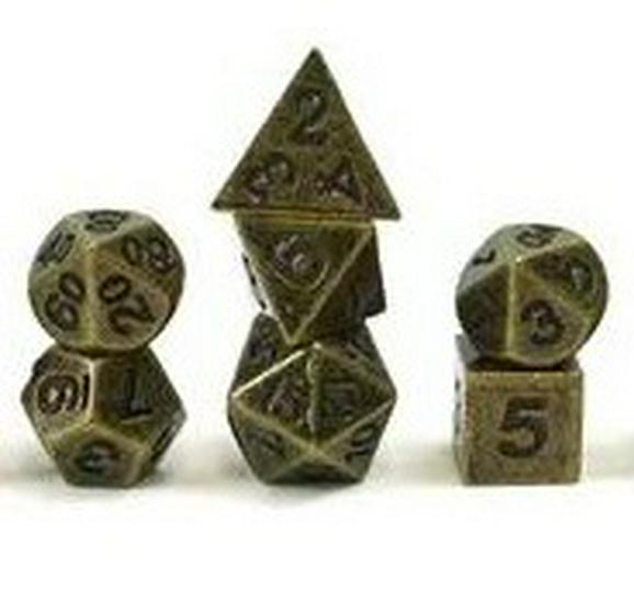 6MM Metal Mini Dice Set for Dungeons & Dragons – 7-Piece Polyhedral Board Game Set