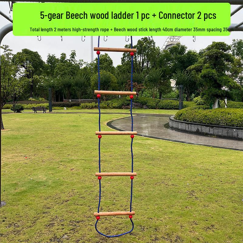 Children's Indoor/Outdoor Climbing and Swing Training Set with Rope Ladder