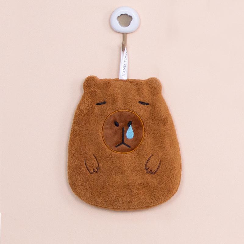 Serviettes de toilette adorables pour enfants, motif dessin animé, en polaire corail absorbante pour la cuisine et la salle de bain